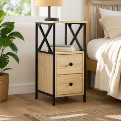 Bedside Cabinet Measurements: 34L x 35.5H x 70W cm