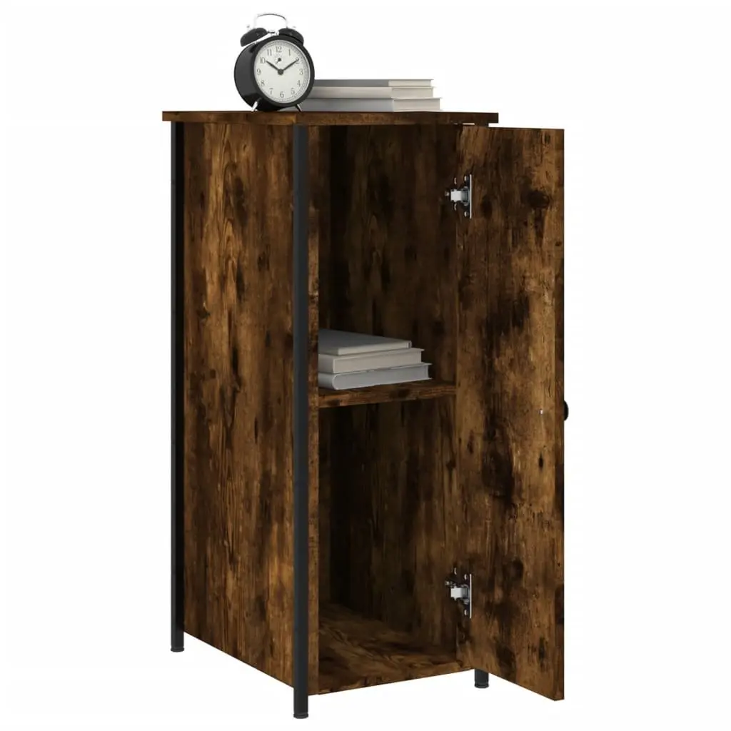 Bedside Cabinets 2 pcs Brown 32x42x80 cm Industrial Style Nightstand Storage