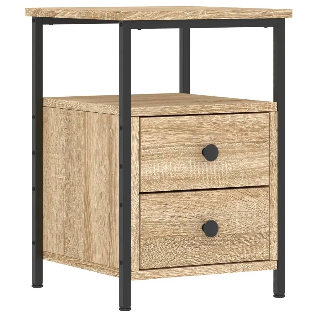 Brown Engineered Wood Nightstands, 34 x 35.5 x 50 cm, 2 pcs
