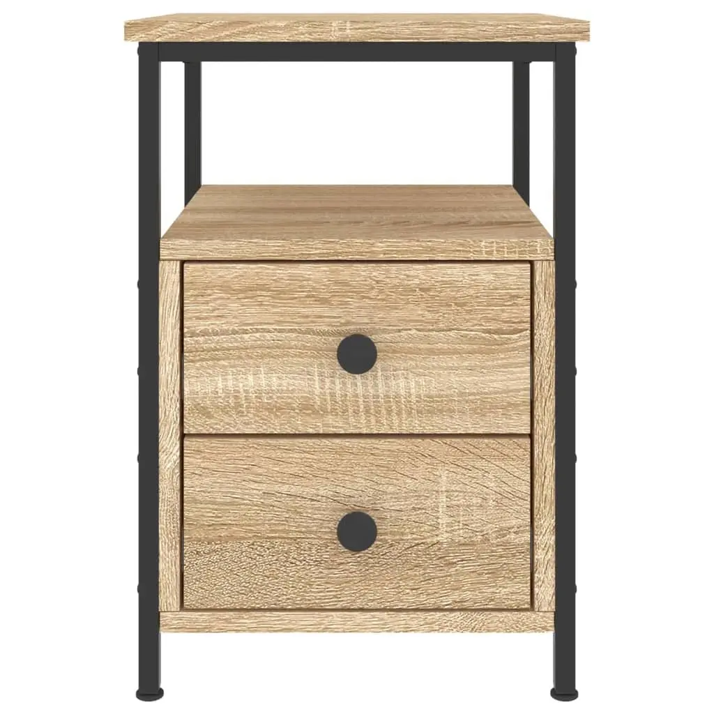 Brown Engineered Wood Nightstands, 34 x 35.5 x 50 cm, 2 pcs
