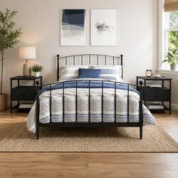 Dimensions and Specs of Compact Black Bedside Cabinets