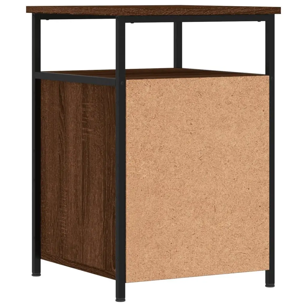 Bedside Cabinets 2 pcs Brown Oak 40x42x60 cm Engineered Wood Storage Tables