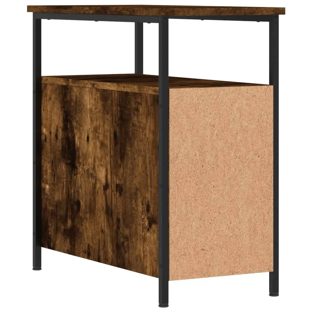 Bedside Cabinets 2 pcs Smoked Oak 30x60x60 cm Engineered Wood Storage