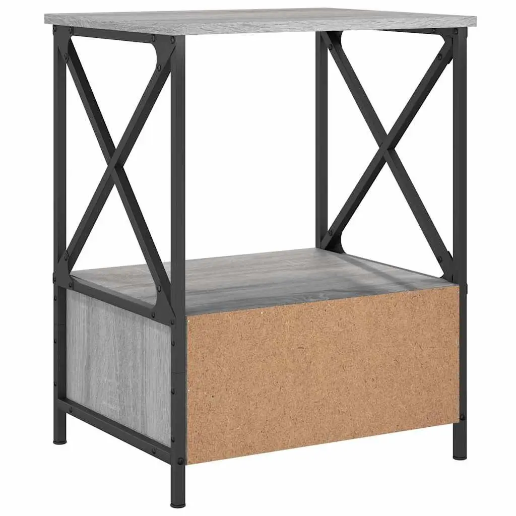 Bedside Tables for Bedroom Grey Sonoma 50x41x65 cm 2 pcs Engineered Wood Nightstand