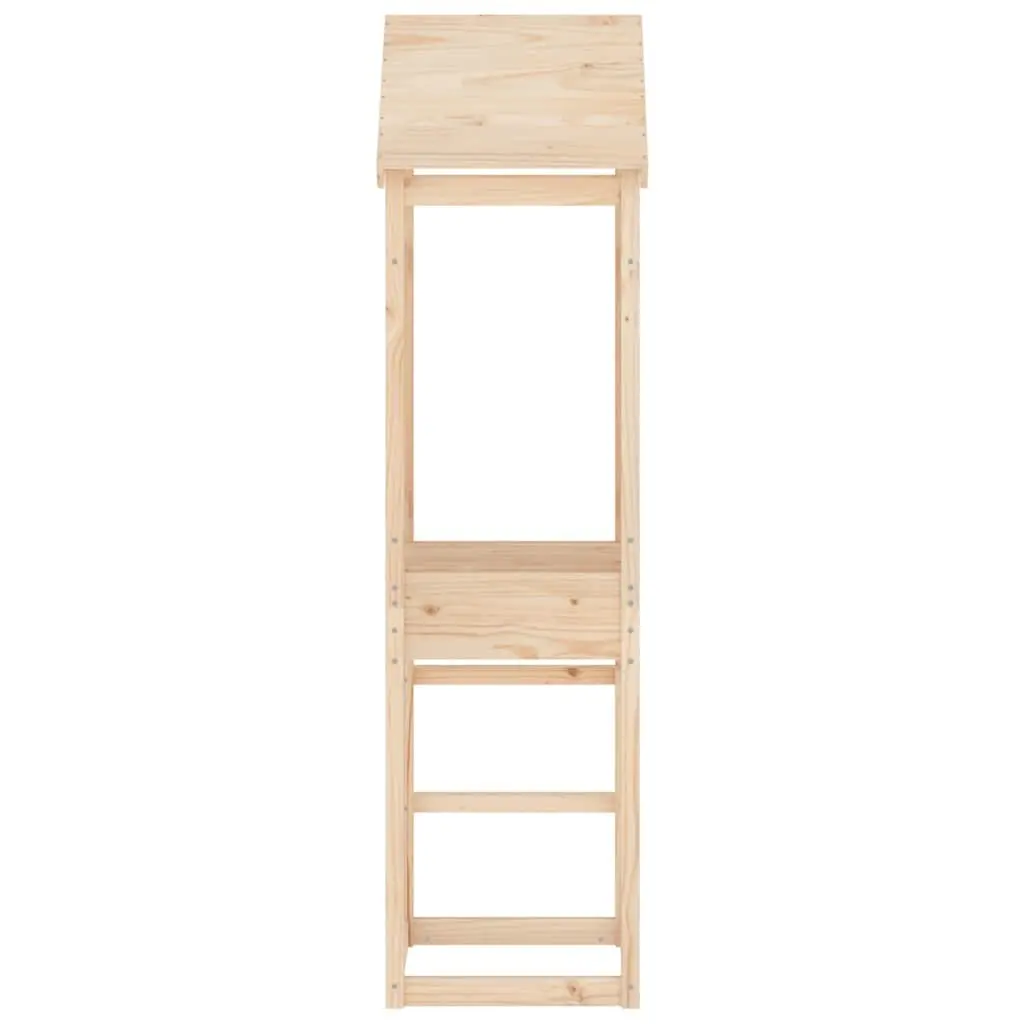 Wooden Play Tower Outdoor Garden 52.5x46.5x206.5cm Solid Pine