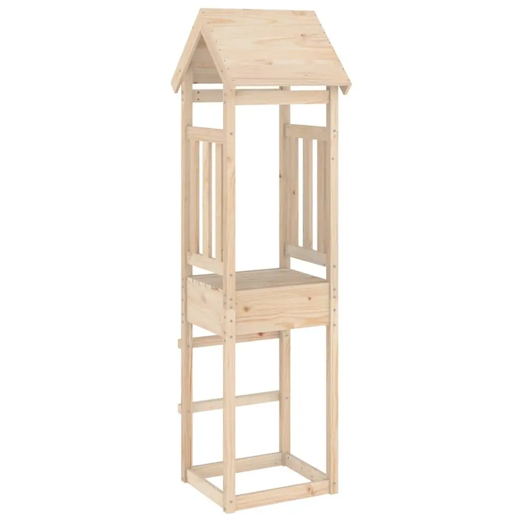 Wooden Play Tower Outdoor Garden 52.5x46.5x206.5cm Solid Pine
