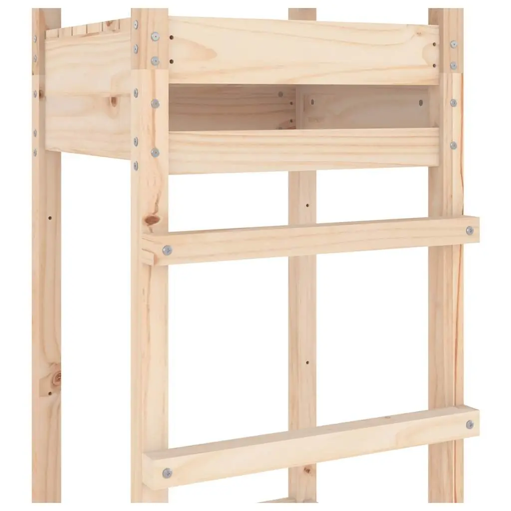 Wooden Play Tower Outdoor Garden 52.5x46.5x206.5cm Solid Pine