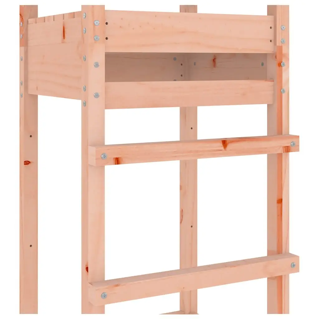 Wooden Play Tower 206.5cm Outdoor Playhouse Swing Set Climbing Frame Garden Kids