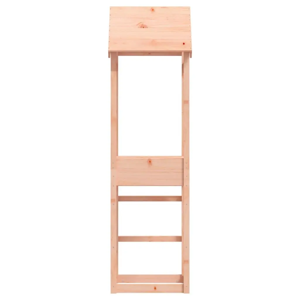 Wooden Play Tower 53x46.5x194cm Outdoor Playhouse Douglas Wood Garden Equipment