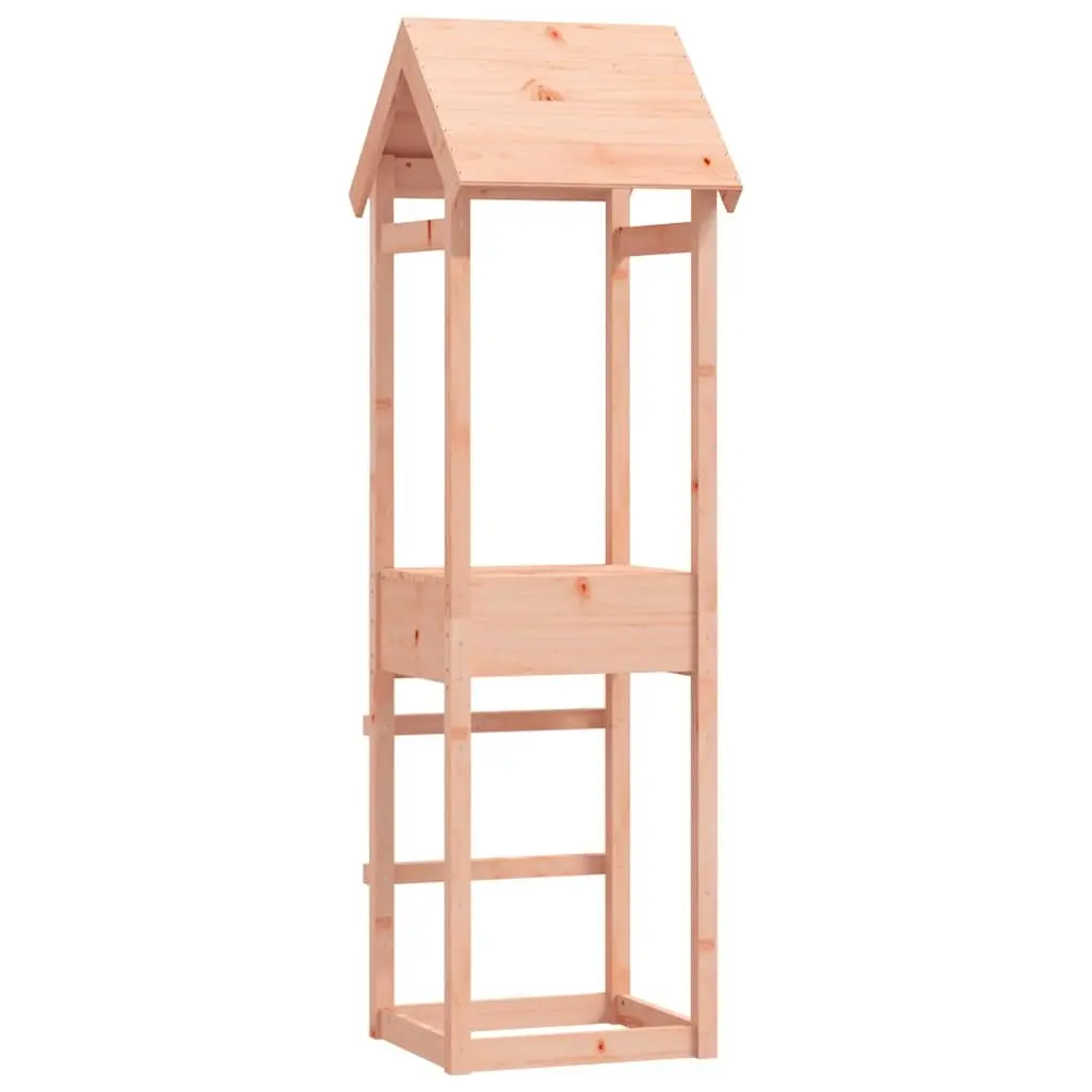 Wooden Play Tower 53x46.5x194cm Outdoor Playhouse Douglas Wood Garden Equipment