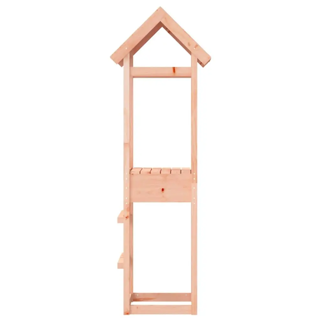 Wooden Play Tower 53x46.5x194cm Outdoor Playhouse Douglas Wood Garden Equipment