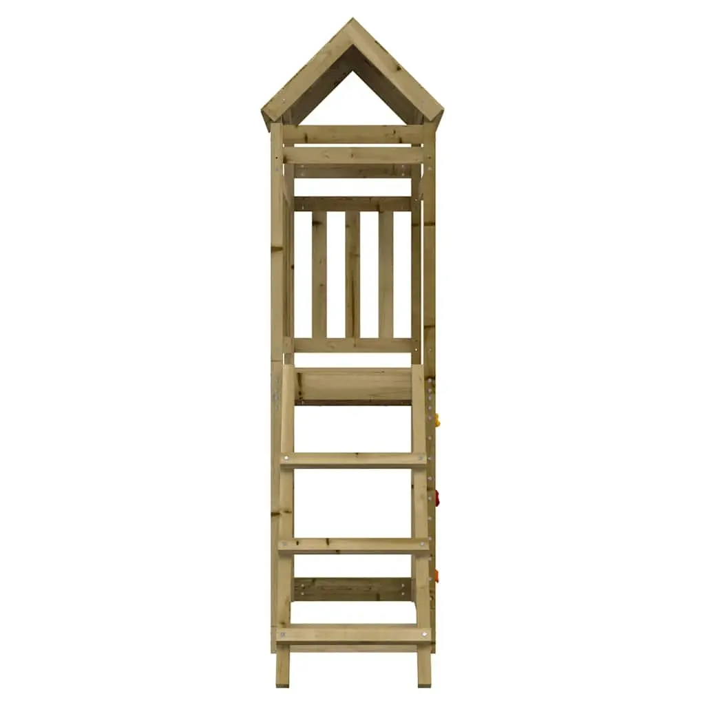 Wooden Outdoor Playset Climbing Frame Rockwall Ladder Garden 52.5 x 110.5 x 214 cm