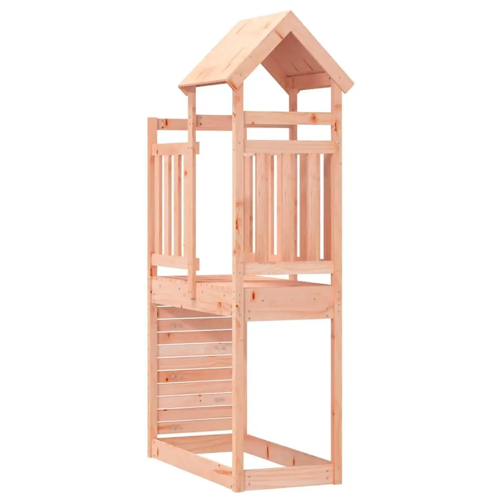 Wooden Play Tower with Rockwall