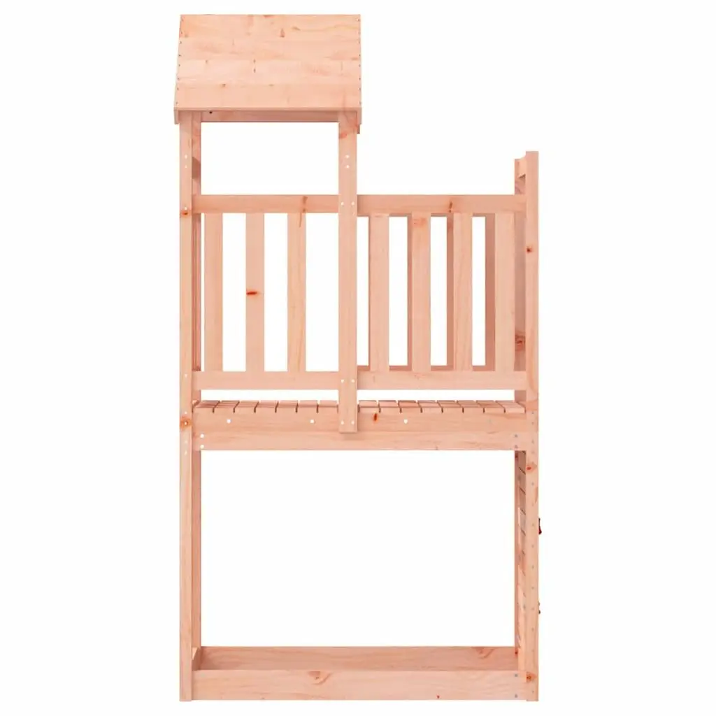 Wooden Play Tower with Rockwall