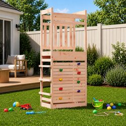 Wooden Play Tower Specifications for Outdoor Use