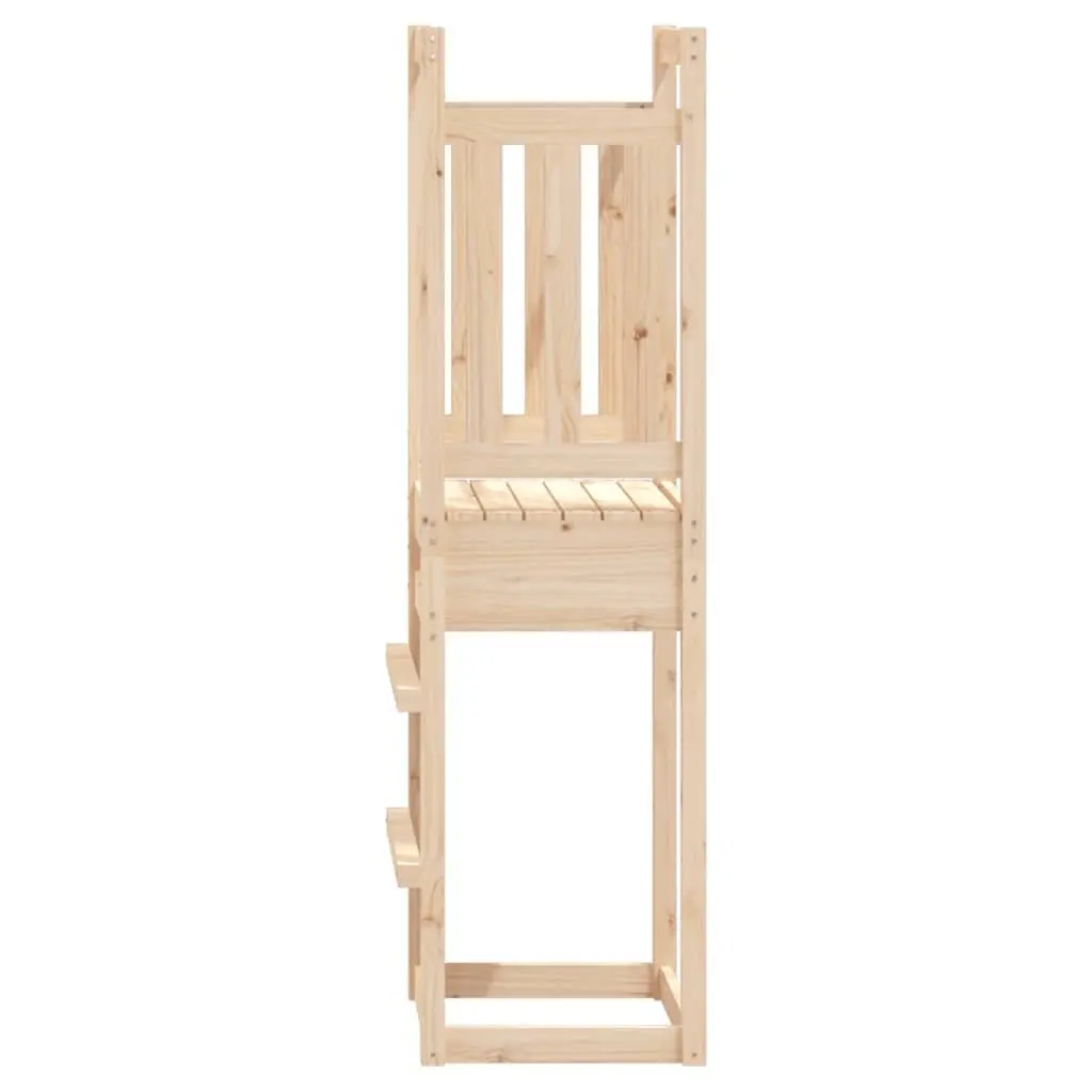 Solid Wood Pine Play Tower Outdoor Playground Climbing Frame Garden Playhouse