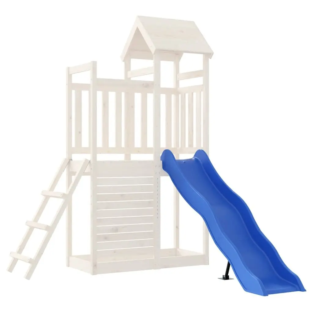 Kids Play Slide Blue 174x38 cm Outdoor Garden Backyard Toy for Play Tower