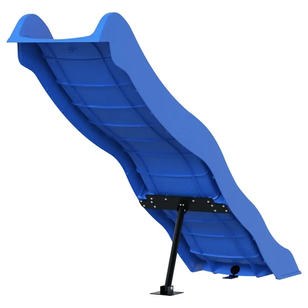 Kids Play Slide Blue 174x38 cm Outdoor Garden Backyard Toy for Play Tower