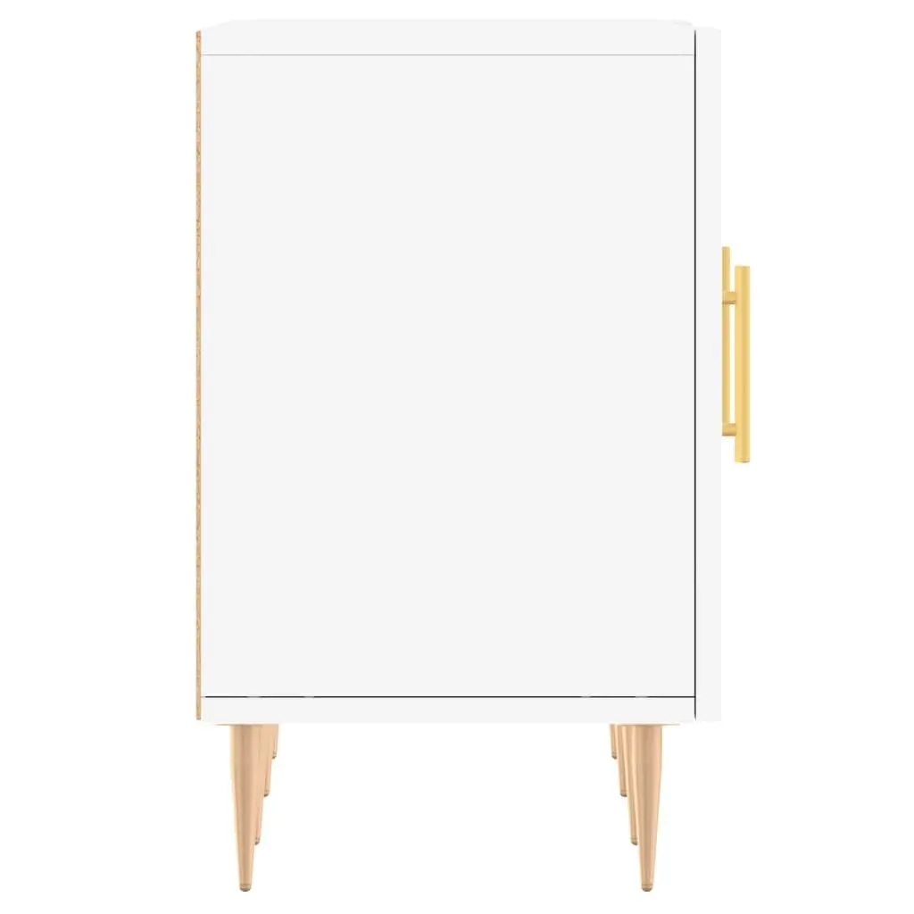 Engineered Wood White TV Cabinet Storage Unit 150x30x50cm