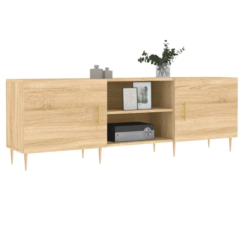 TV Cabinet Sonoma Oak Brown Engineered Wood Media Unit 150x30x50 cm