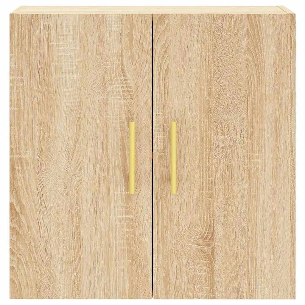Wall Cabinet Sonoma Oak 60x31x60 cm Floating Storage Engineered Wood Brown