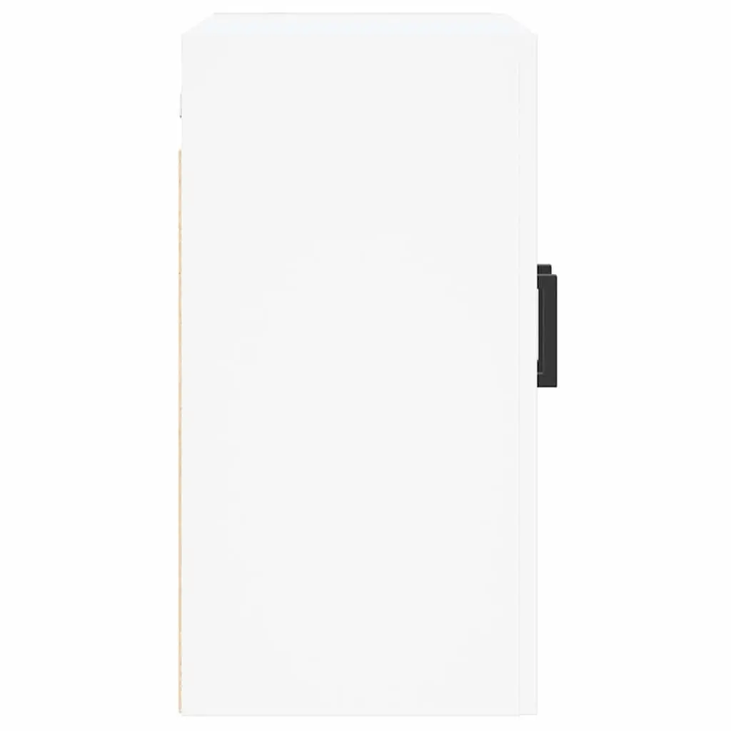 Wall Cabinet White Floating Storage Engineered Wood 60x31x60 cm Home