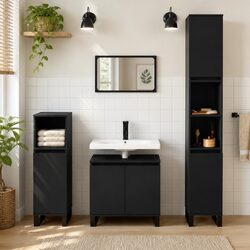 Engineered Wood Bathroom Cabinet, 30x30x190 cm