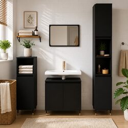Specifications for Black Bathroom Cabinet Storage Unit