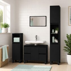 Specifications for Black Bathroom Vanity Unit Cabinet