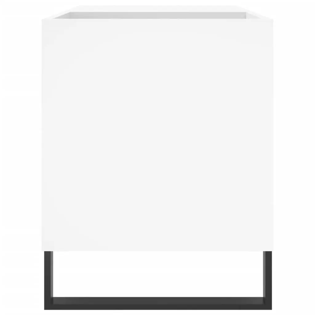 Record Cabinet White Storage Vinyl LP Music Collection Organiser 85 x 38 x 48 cm