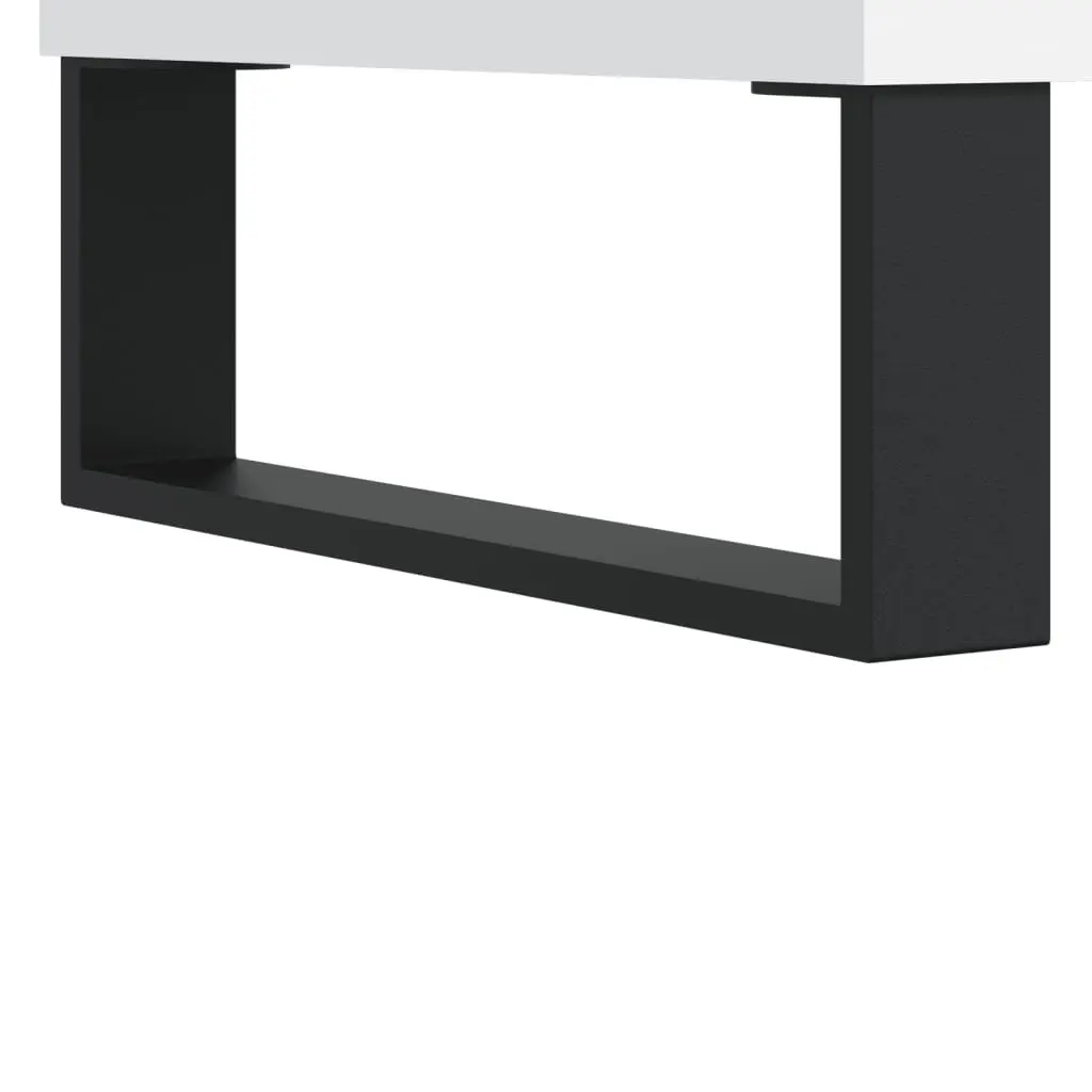 Record Cabinet White Storage Vinyl LP Music Collection Organiser 85 x 38 x 48 cm