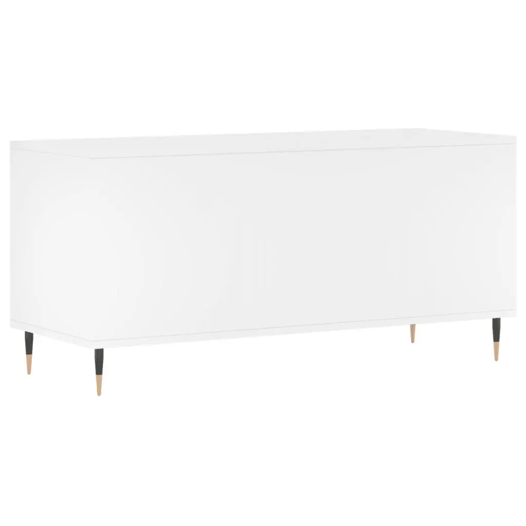Record Cabinet White Storage Media Display LP Vinyl Organiser 100 x 38 x 48 cm