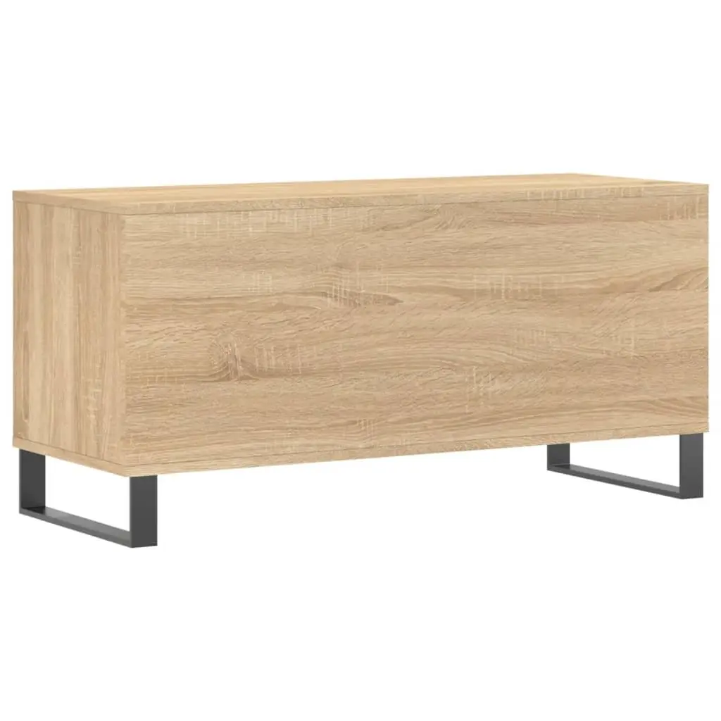 Record Cabinet for Vinyl Storage 100 x 38 x 48 cm Engineered Wood with Iron Feet Brown