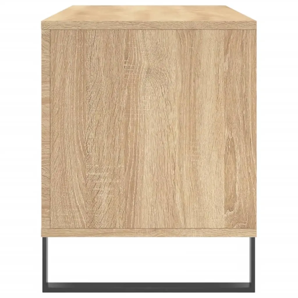 Record Cabinet for Vinyl Storage 100 x 38 x 48 cm Engineered Wood with Iron Feet Brown