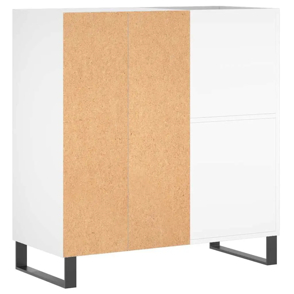 Record Cabinet for Vinyl Storage White Engineered Wood 84.5 x 38 x 89 cm