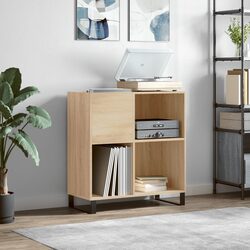Sonoma Oak Record Storage Cabinet Specifications and Features