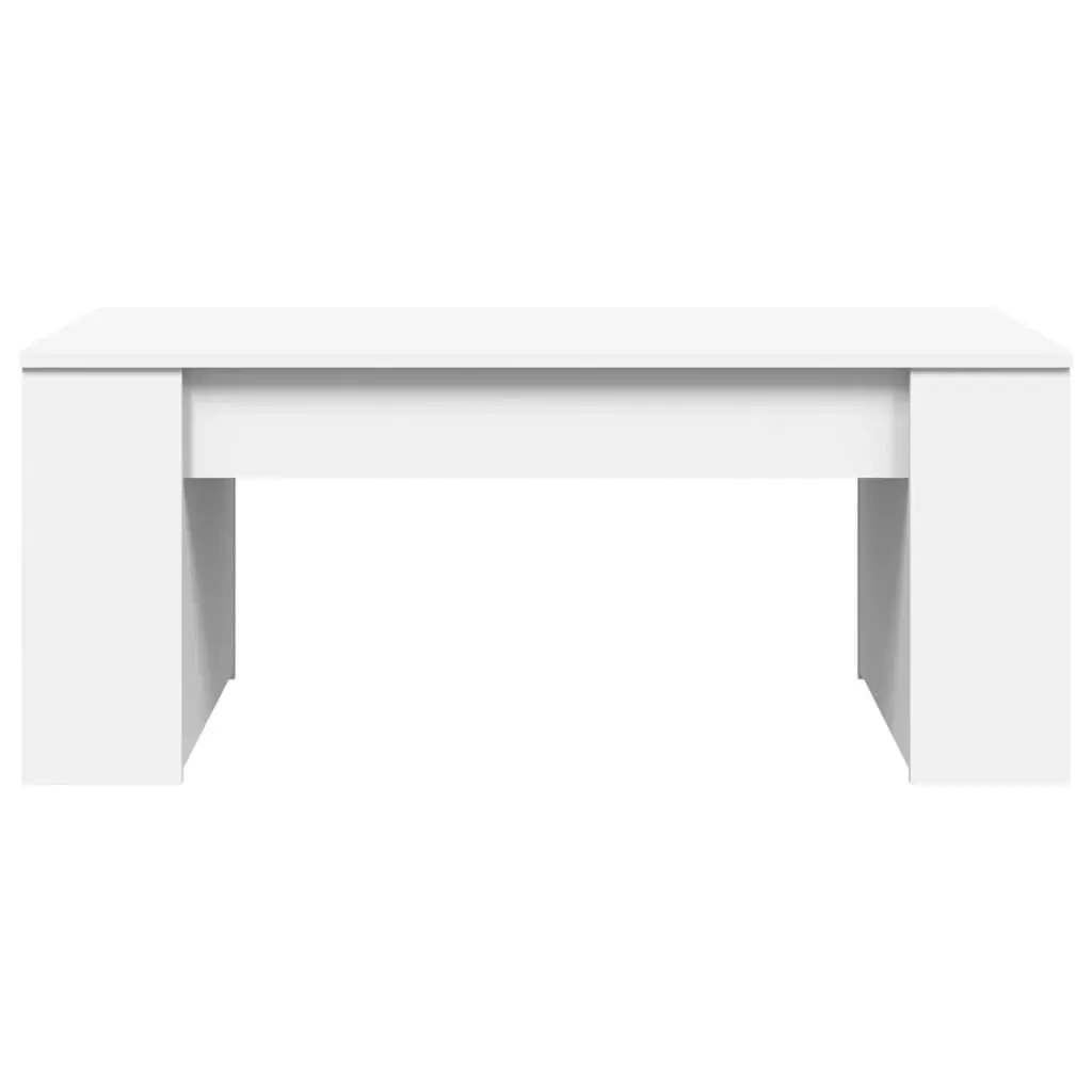 White Coffee Table with Storage
