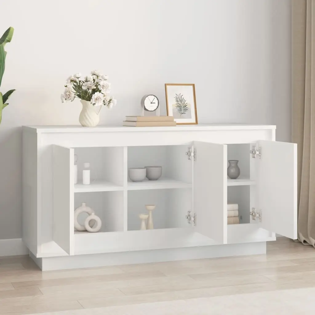 102x35x55 cm White Engineered Wood Sideboard