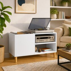 Specifications of White Vinyl Record Cabinet - 84.5cm x 38cm