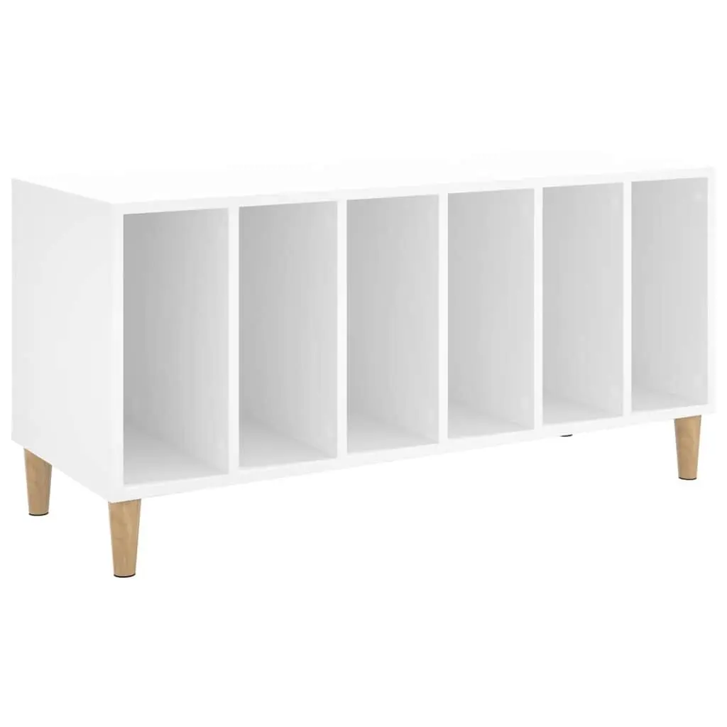 Record Storage Cabinet for Vinyl LPs White 100 x 38 x 48 cm