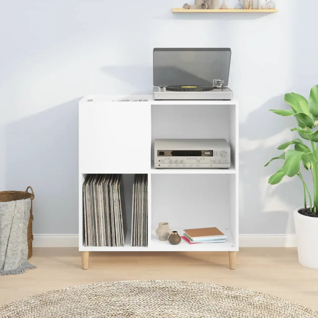White Vinyl LP Display Cabinet