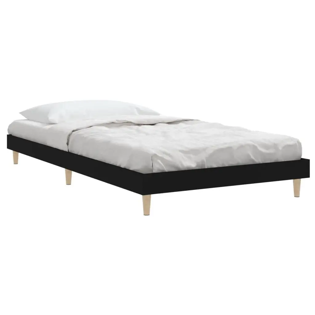Black Bed Frame 90x190 cm