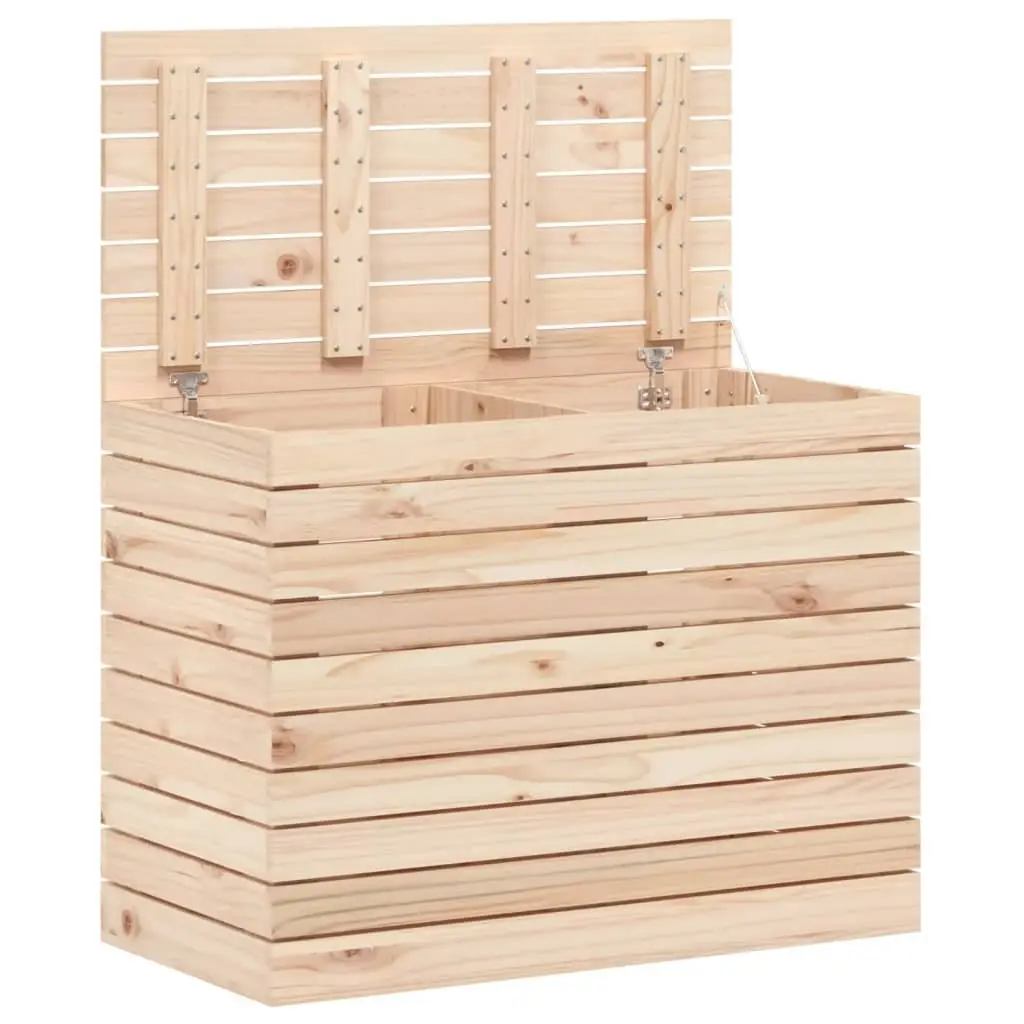 Wooden Laundry Basket with Lid for Home 88.5x44x66 cm