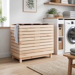 Specifications of the Solid Pine Wood Laundry Basket