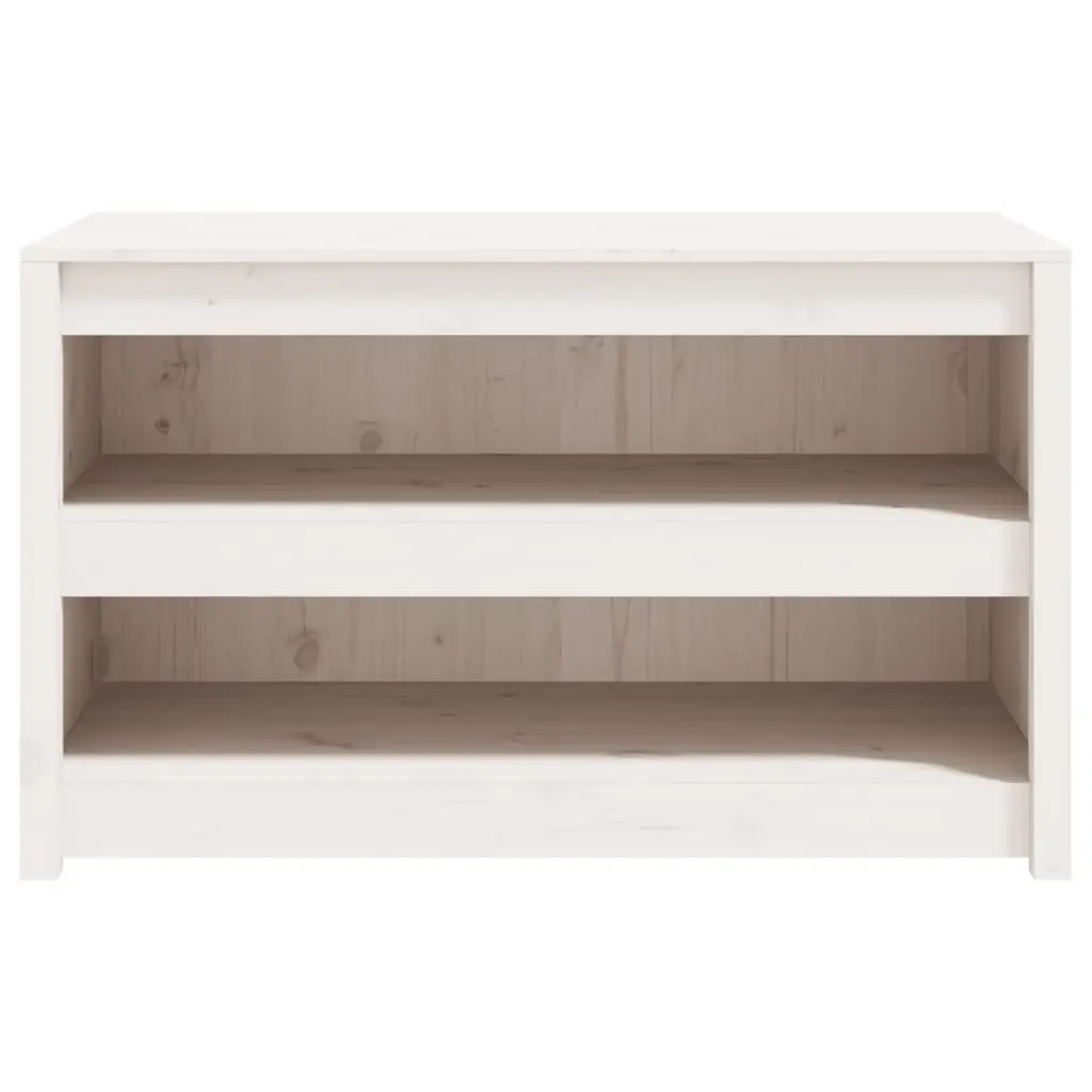 White Solid Pine Wood Outdoor Cabinet