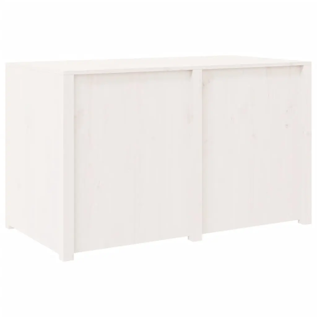 White Solid Pine Wood Outdoor Cabinet
