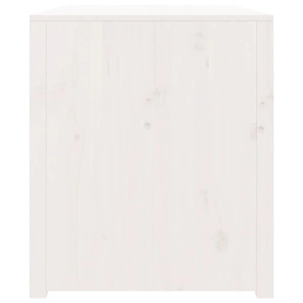 White Solid Pine Wood Outdoor Cabinet