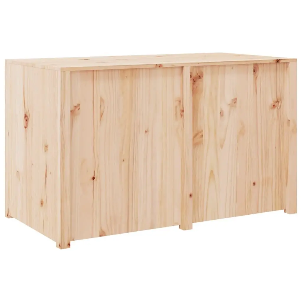 Outdoor Kitchen Cabinet Brown Solid Wood Pine Garden Storage Cupboard