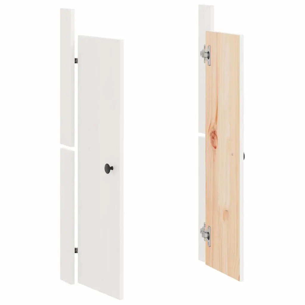 White Solid Pine Kitchen Cabinet Doors 50x9x82cm