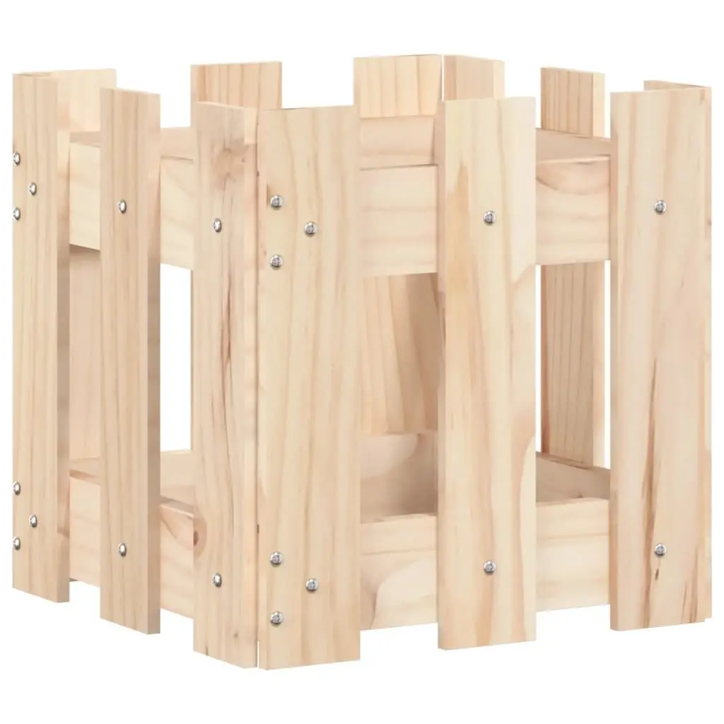 Garden Planter Box for Outdoor Use 30x30x30 cm Solid Pine Wood